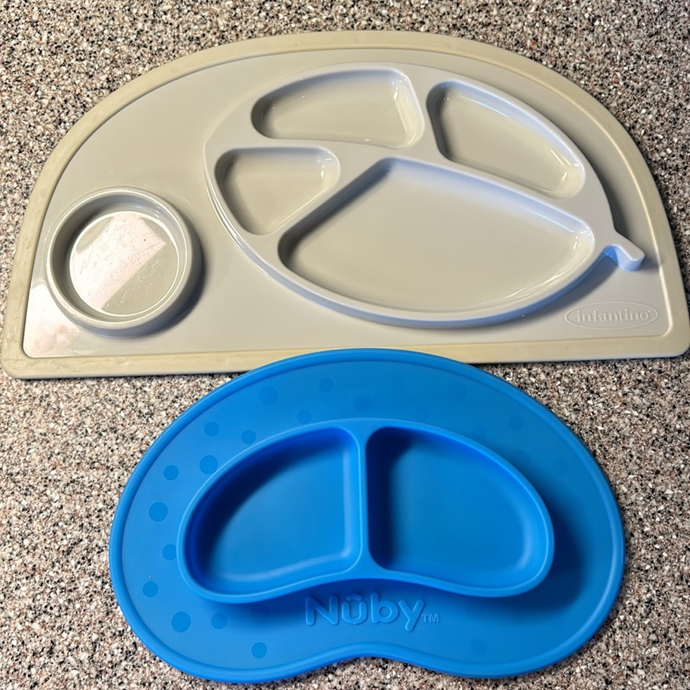 Nuby Silicone Tray and Infantino Tray